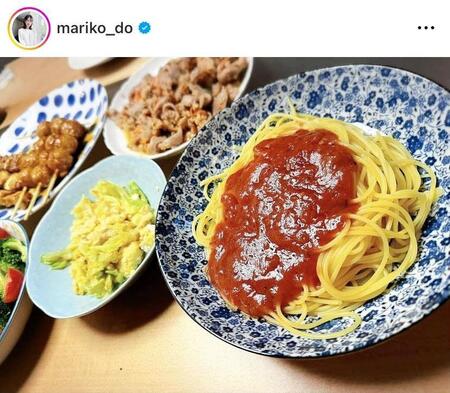 どう見ても栄養たっぷり！堂真理子のインスタグラム（＠ｍａｒｉｋｏ＿ｄｏ）から