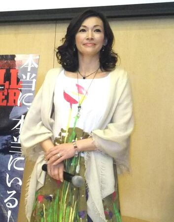 　ノルウェー大使館での試写会に出席した岡田美里（２０１２年２月撮影）