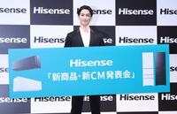 　家電メーカーの新商品・新ＣＭ発表会で笑顔の横浜流星（撮影・金田祐二）