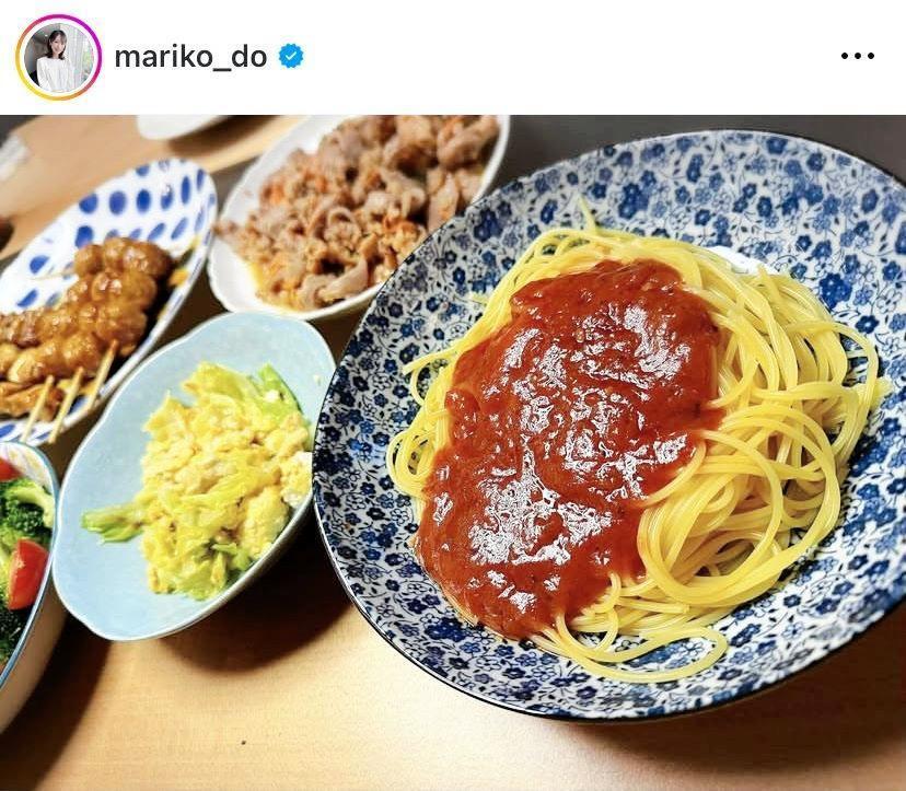 どう見ても栄養たっぷり！堂真理子のインスタグラム（＠ｍａｒｉｋｏ＿ｄｏ）から
