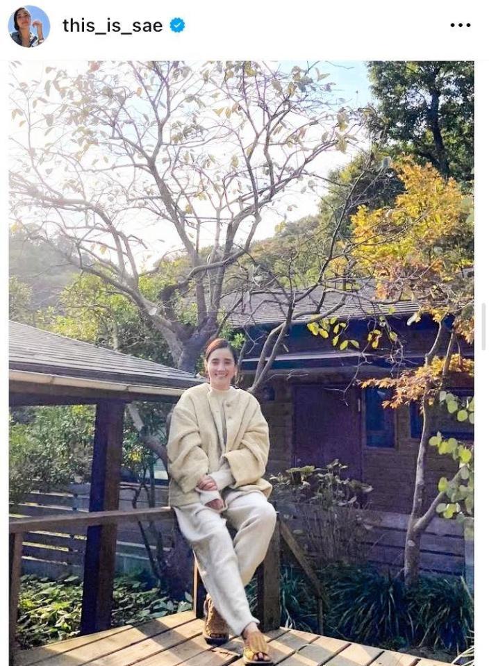 一色紗英のインスタグラム＠ｔｈｉｓ＿ｉｓ＿ｓａｅ（２３年１２月２９日付）より