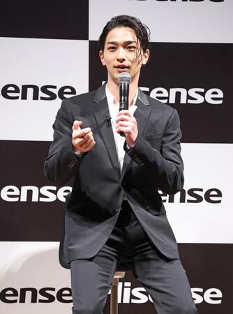 　トークする横浜流星（撮影・金田祐二）