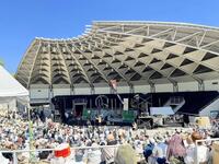 　昨年の『春一番　２０２４』＝服部緑地野外音楽堂