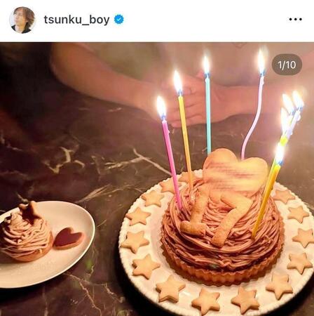 ケーキも作り分け。左が食物アレルギーのある次女用。つんく♂のインスタグラム＠ｔｓｕｎｋｕ＿ｂｏｙより