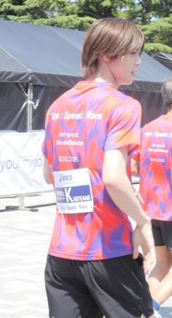 　５キロを完走後もなお涼しげな表情のＫ