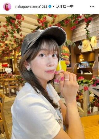 中川安奈アナウンサーのインスタグラム＠ｎａｋａｇａｗａ．ａｎｎａ１０２２より