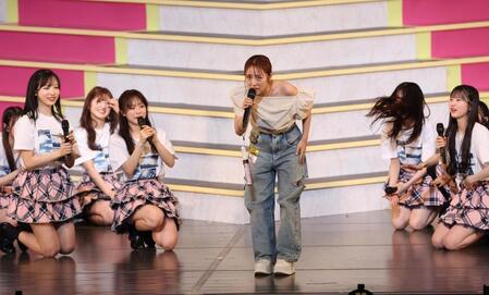 　応援総団長に就任した高橋みなみ（撮影・佐々木彰尚）