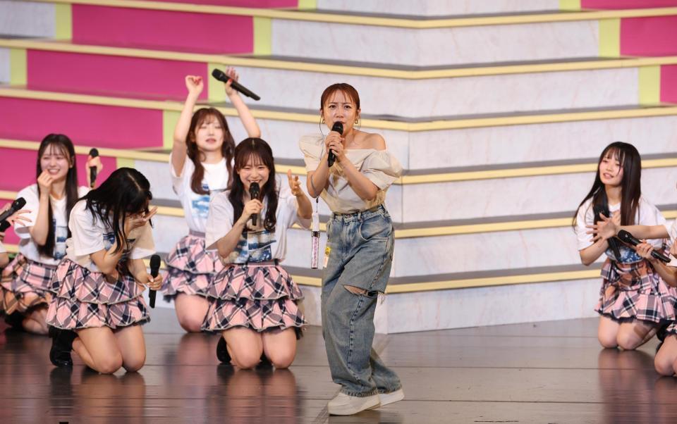 　ＡＫＢ４８の応援総団長に就任した高橋みなみ（撮影・佐々木彰尚）