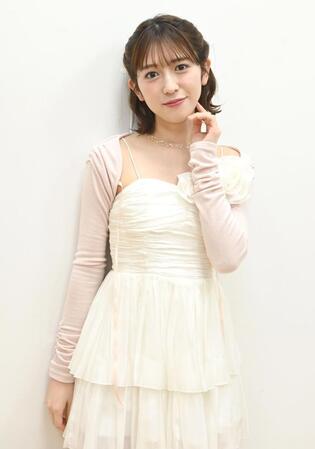 　「アイドルはありがたい職業」と打ち明けた小泉遥香（撮影・園田高夫）