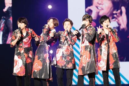 　活動終了を発表した嵐（写真は２０１９年「ＡＲＡＳＨＩ　Ａｎｎｉｖｅｒｓａｒｙ　Ｔｏｕｒ　５×２０」）