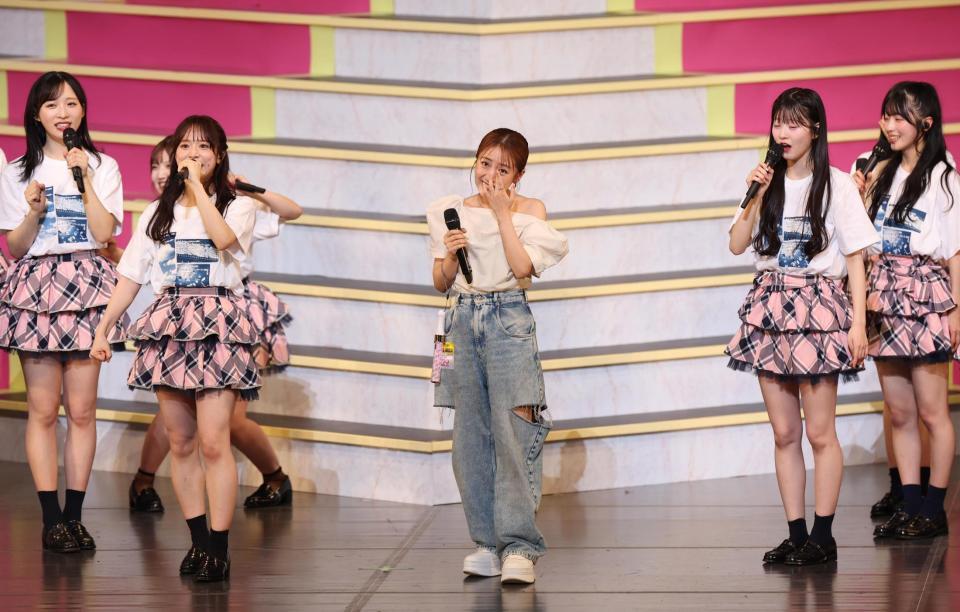 　応援総団長に就任した高橋みなみ（撮影・佐々木彰尚）