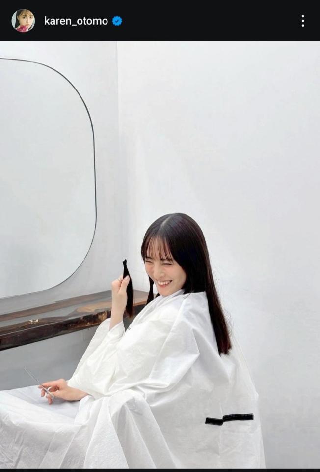 　大友花恋インスタグラム＠ｋａｒｅｎ＿ｏｔｏｍｏから