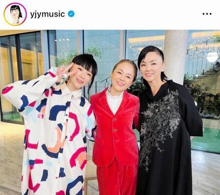 　母・松田美由紀、叔母・熊谷真実との３ショット！松田ゆう姫のインスタグラム＠ｙｊｙｍｕｓｉｃより