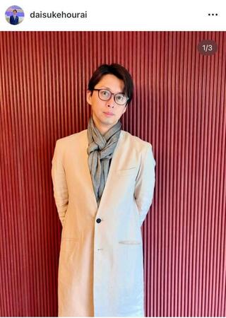 　蓬莱大介さんのインスタグラム＠ｄａｉｓｕｋｅｈｏｕｒａｉより
