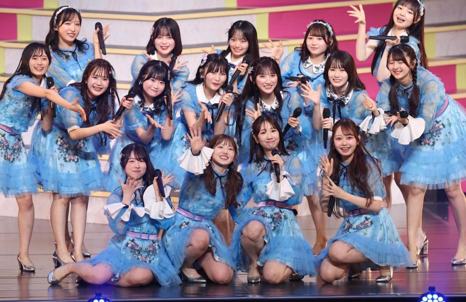 　柏木由紀と共演した村山彩希（撮影・佐々木彰尚）