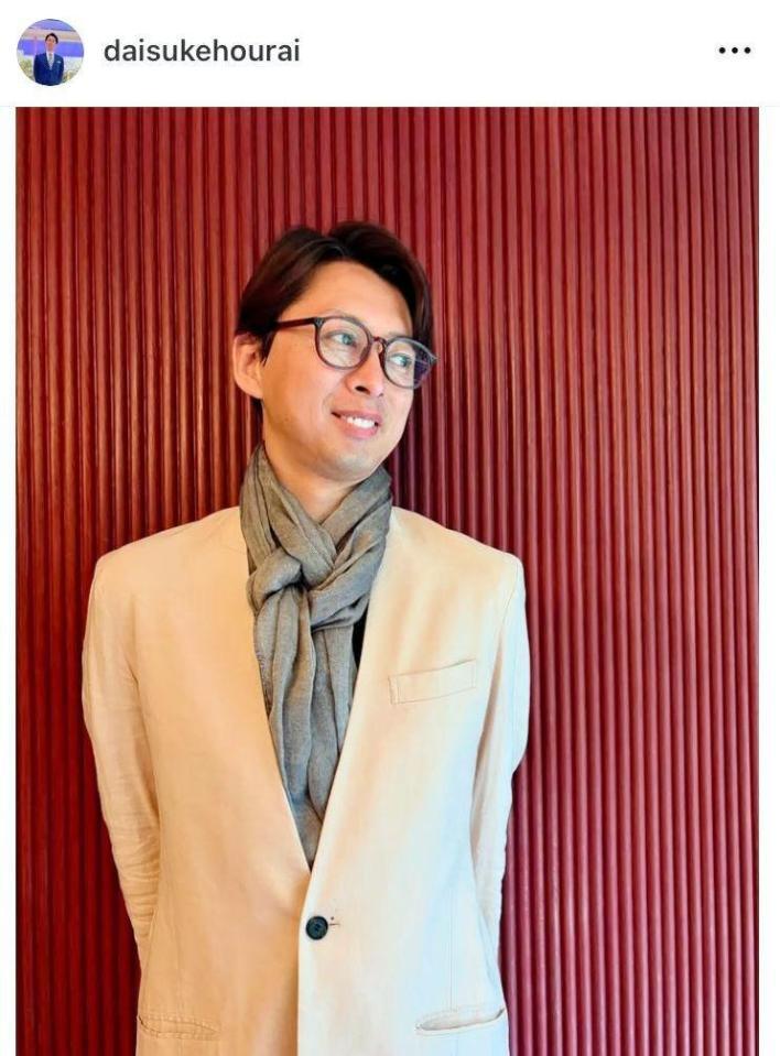 　蓬莱大介さんのインスタグラム＠ｄａｉｓｕｋｅｈｏｕｒａｉより