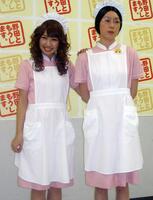 　２０１１年、ＮＨＫドラマ「野田ともうします。」会見で。右が江口のりこ