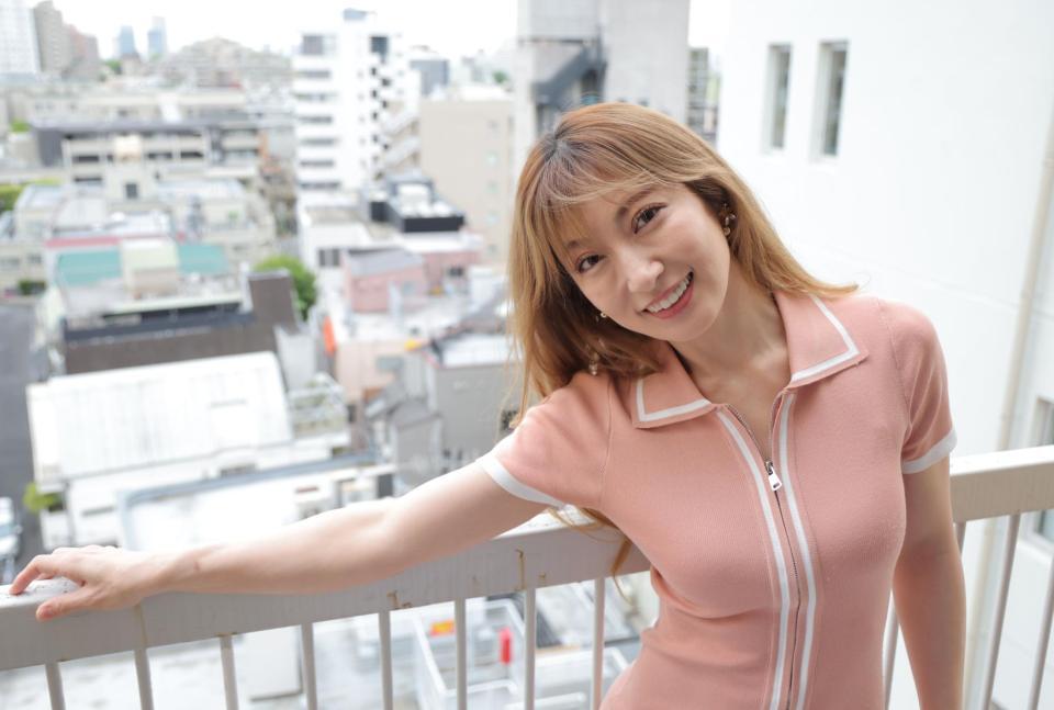 　「グラビアが大好きなので、できる限りやりたい」と語った熊田曜子（撮影・吉澤敬太）