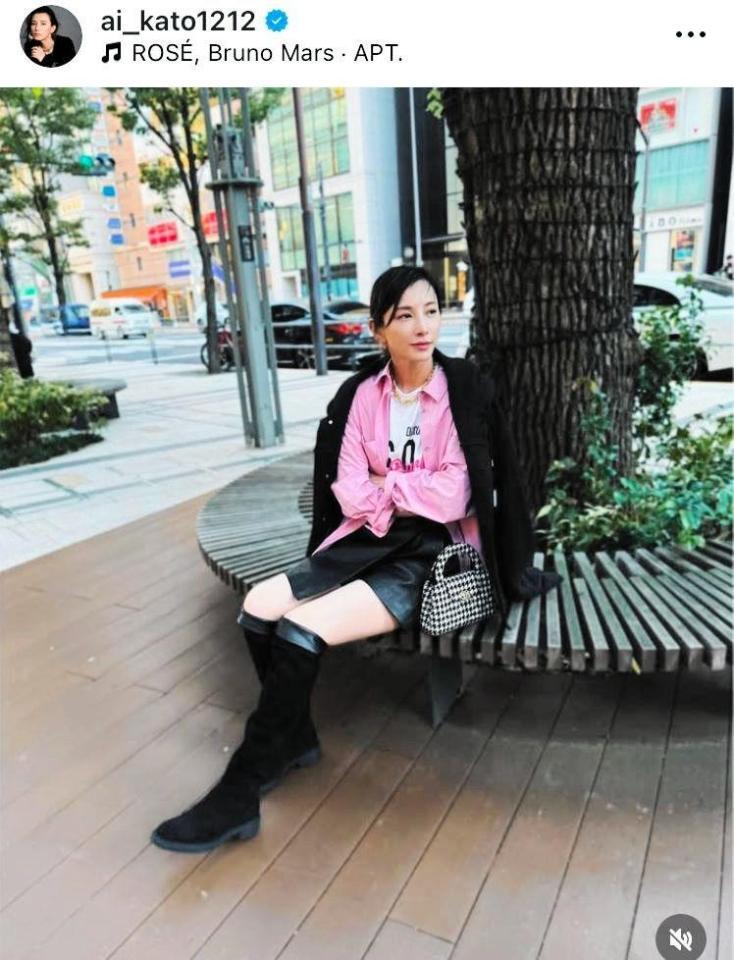 　加藤あいのインスタグラム＠ａｉ＿ｋａｔｏ１２１２より