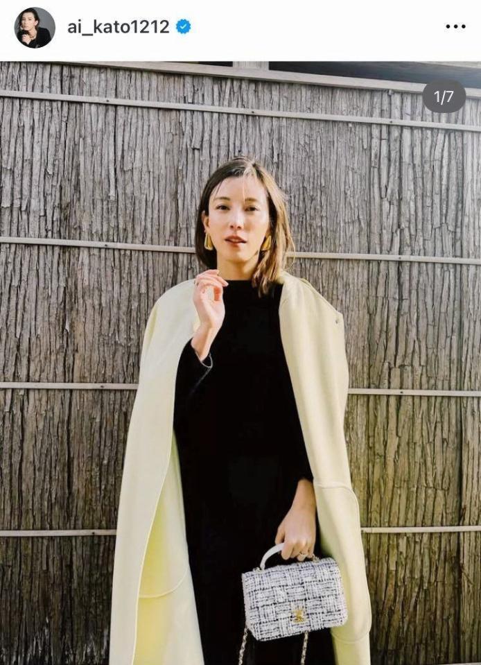 　加藤あいのインスタグラム＠ａｉ＿ｋａｔｏ１２１２より