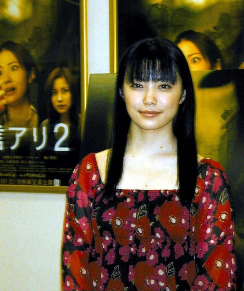 　映画｢着信アリ２｣の会見で。ミムラ