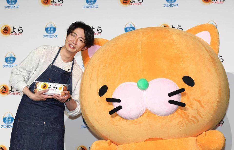 　新ＣＭ発表会に登場した相葉雅紀（撮影・佐々木彰尚）