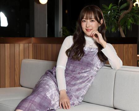 　写真集を発売するＳＫＥ４８・鎌田菜月（撮影・佐々木彰尚）