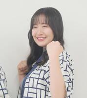 　取材会に出席した上田瞳