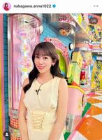 フリー転身後初の「アッコにおまかせ」で。中川安奈のインスタグラム＠ｎａｋａｇａｗａ．ａｎｎａ１０２２（４月６日付）より 