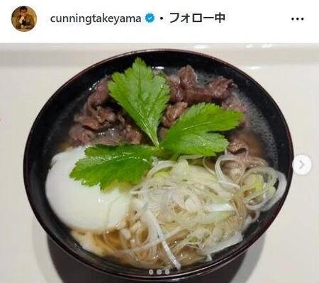 　カンニング竹山のインスタグラム＠ｃｕｎｎｉｎｇｔａｋｅｙａｍａより