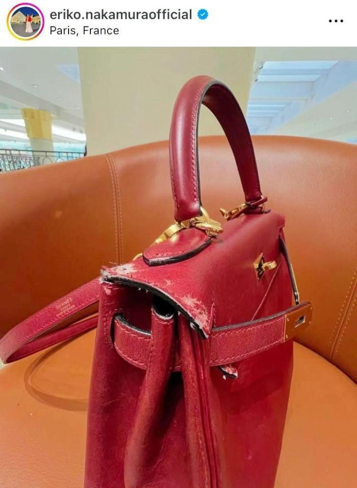 　修理前のケリー。中村江里子のインスタグラム＠ｅｒｉｋｏ．ｎａｋａｍｕｒａｏｆｆｉｃｉａｌより