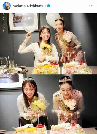 　まるで王妃様？！若槻千夏のインスタグラム＠ｗａｋａｔｓｕｋｉｃｈｉｎａｔｓｕよ