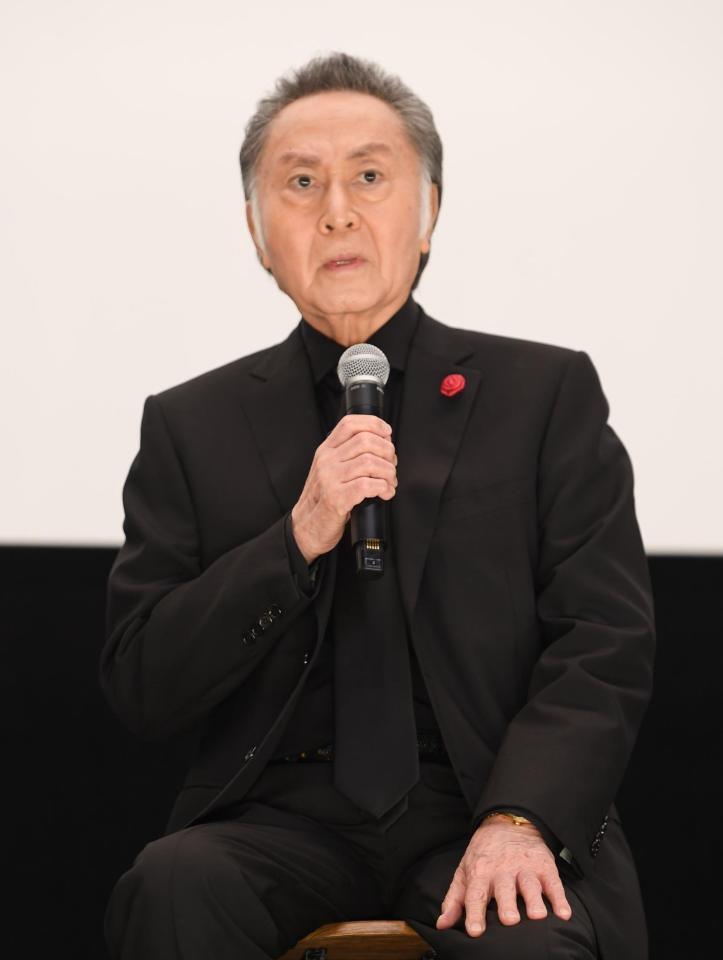 　映画の舞台あいさつに登壇した北大路欣也（撮影・村中拓久）