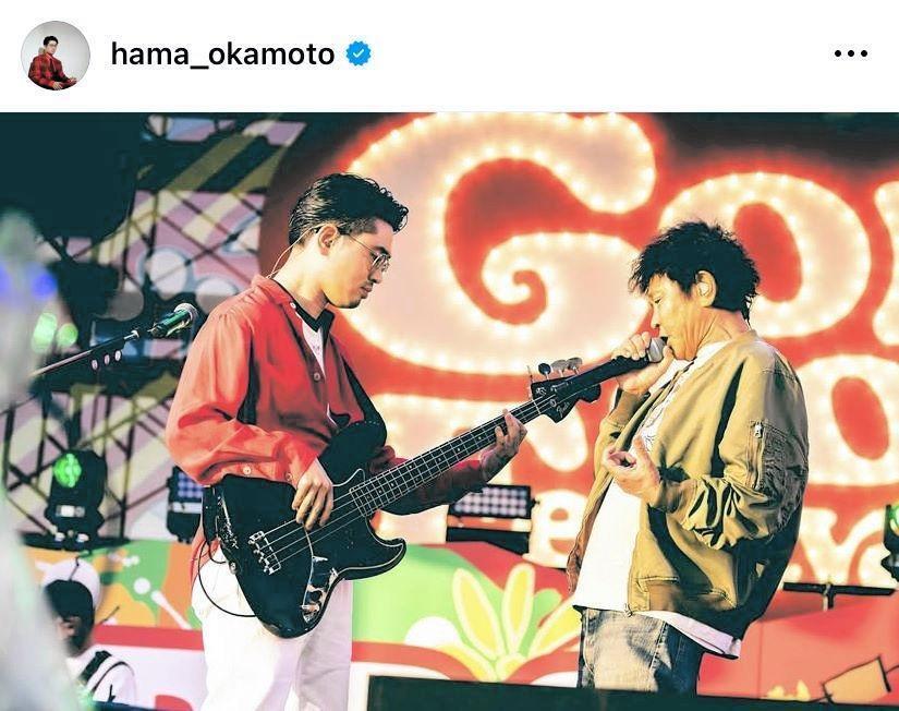 　フェスで親子共演！ハマ・オカモトのインスタグラム＠ｈａｍａ＿ｏｋａｍｏｔｏより
