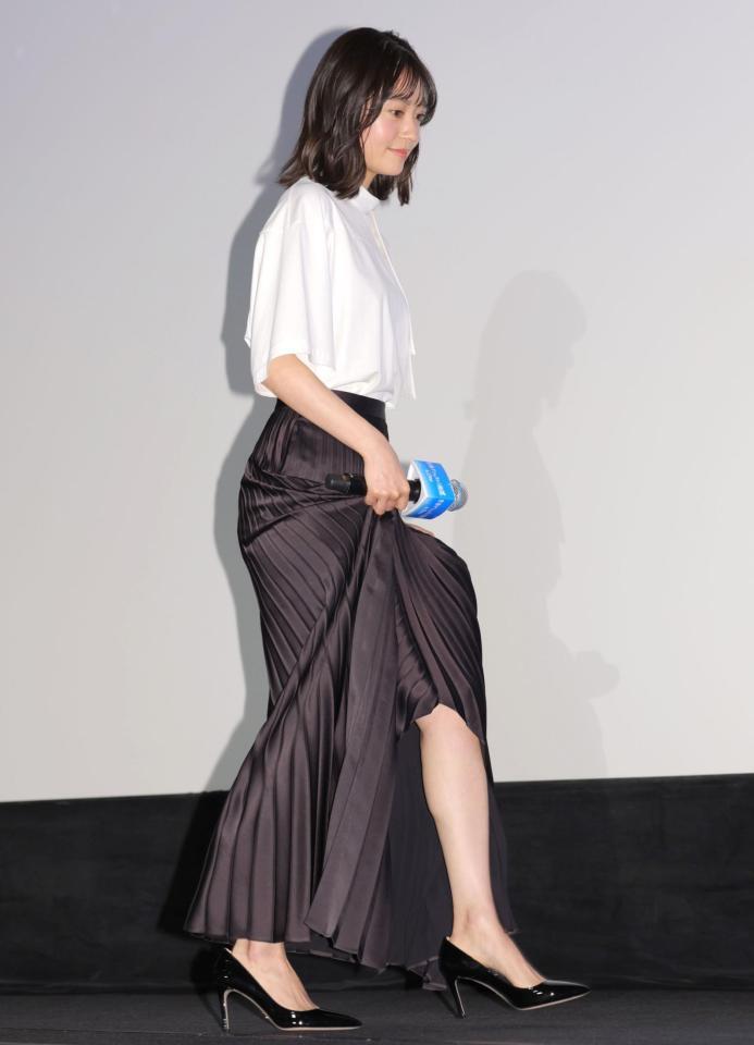 　登壇した田辺桃子（撮影・吉澤敬太）