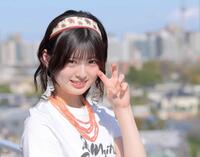 　ＷＨＩＴＥ　ＳＣＯＲＰＩＯＮポーズを決めるＨＡＮＮＡ（撮影・棚橋慶太）