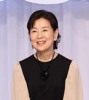 　完成報告会見に登場した吉永小百合（撮影・佐々木彰尚）