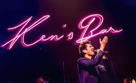 　「Ｋｅｎ’ｓ　Ｂａｒ」を行った平井堅（撮影・岩佐篤樹）