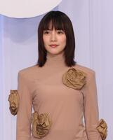 　完成報告会見に登場したのん（撮影・佐々木彰尚）