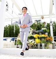 　笑顔を見せる佐野勇斗（撮影・棚橋慶太）