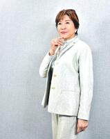 　取材会に出席した十朱幸代