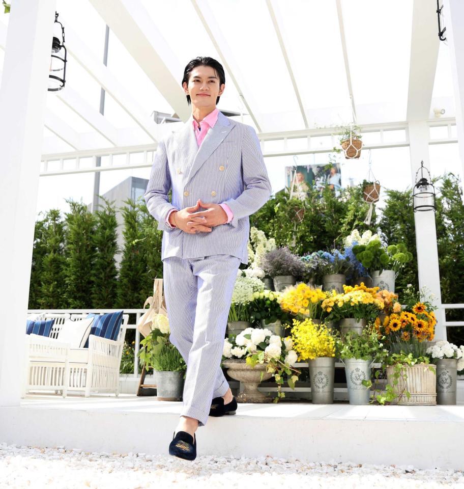 　ラルフローレンのイベントに登場した佐野勇斗（撮影・棚橋慶太）