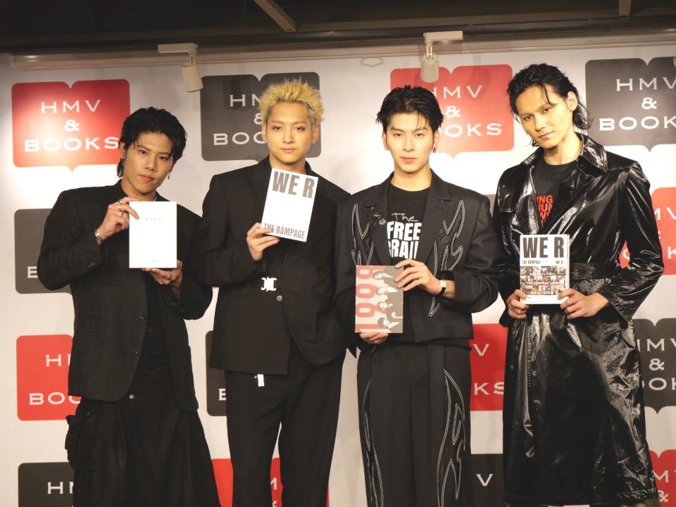 　発売記念イベントを行った（左から）後藤拓磨、鈴木昂秀、長谷川慎、龍