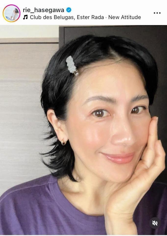 　肌つや～な長谷川理恵のインスタグラム＠ｒｉｅ＿ｈａｓｅｇａｗａより