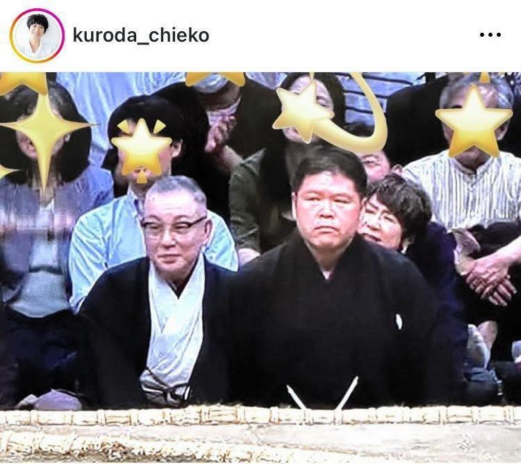 　友人から送られてきたというＴＶ画面のスクショ。黒田知永子のインスタグラム＠ｋｕｒｏｄａ＿ｃｈｉｅｋｏ（５月１６日付）より