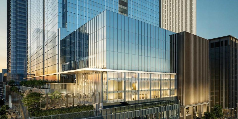 　新劇場の有楽町駅側からのイメージ外観