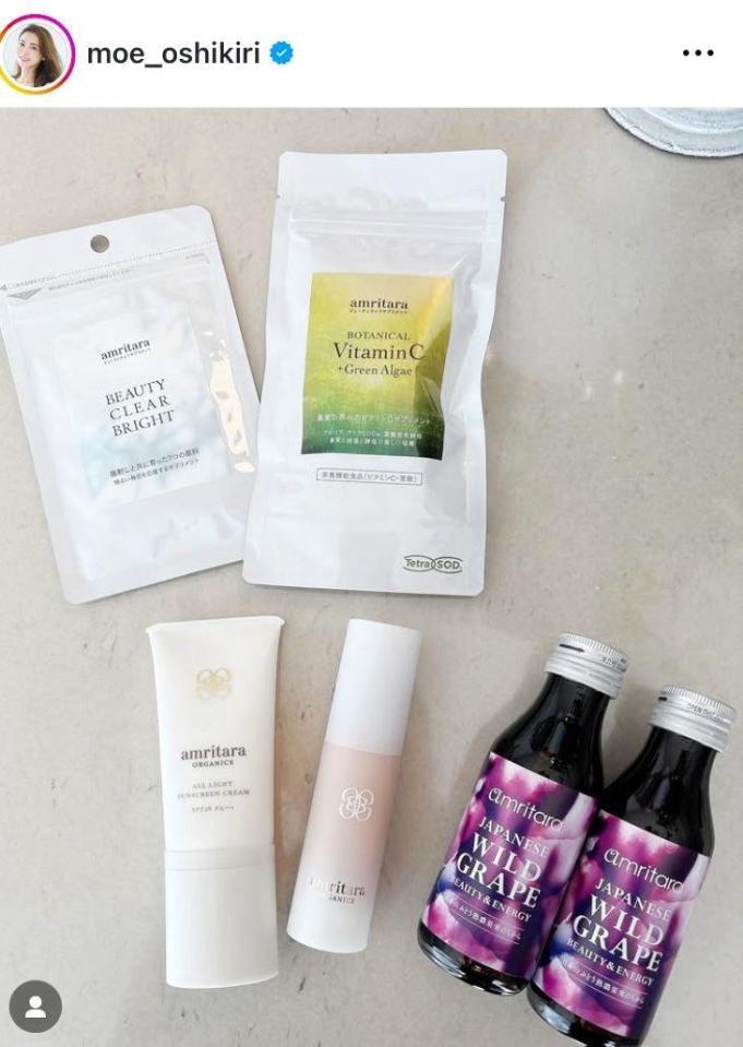 　押切もえのインスタグラム＠ｍｏｅ＿ｏｓｈｉｋｉｒｉより 