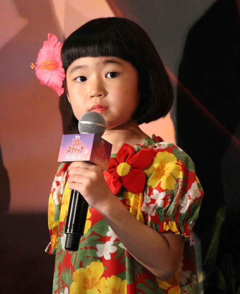 　完成披露試写会に登場した永尾柚乃