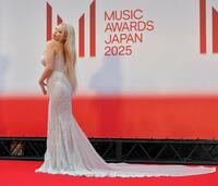 　「ＭＵＳＩＣ　ＡＷＡＲＤＳ　ＪＡＰＡＮ　２０２５」授賞式のレッドカーペットに登場したちゃんみな（撮影・出月俊成）