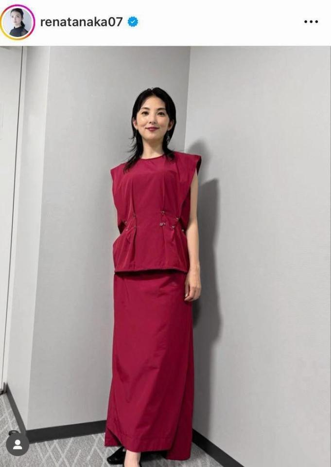 田中麗奈のインスタグラム＠ｒｅｎａｔａｎａｋａ０７より 